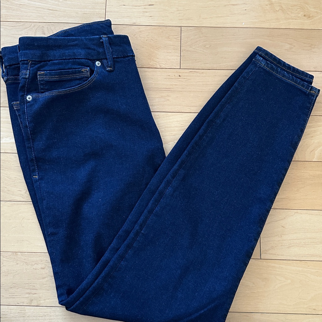 Good American Skinny Good Legs Jeans Denethic Blue Size 14-18 Nwt